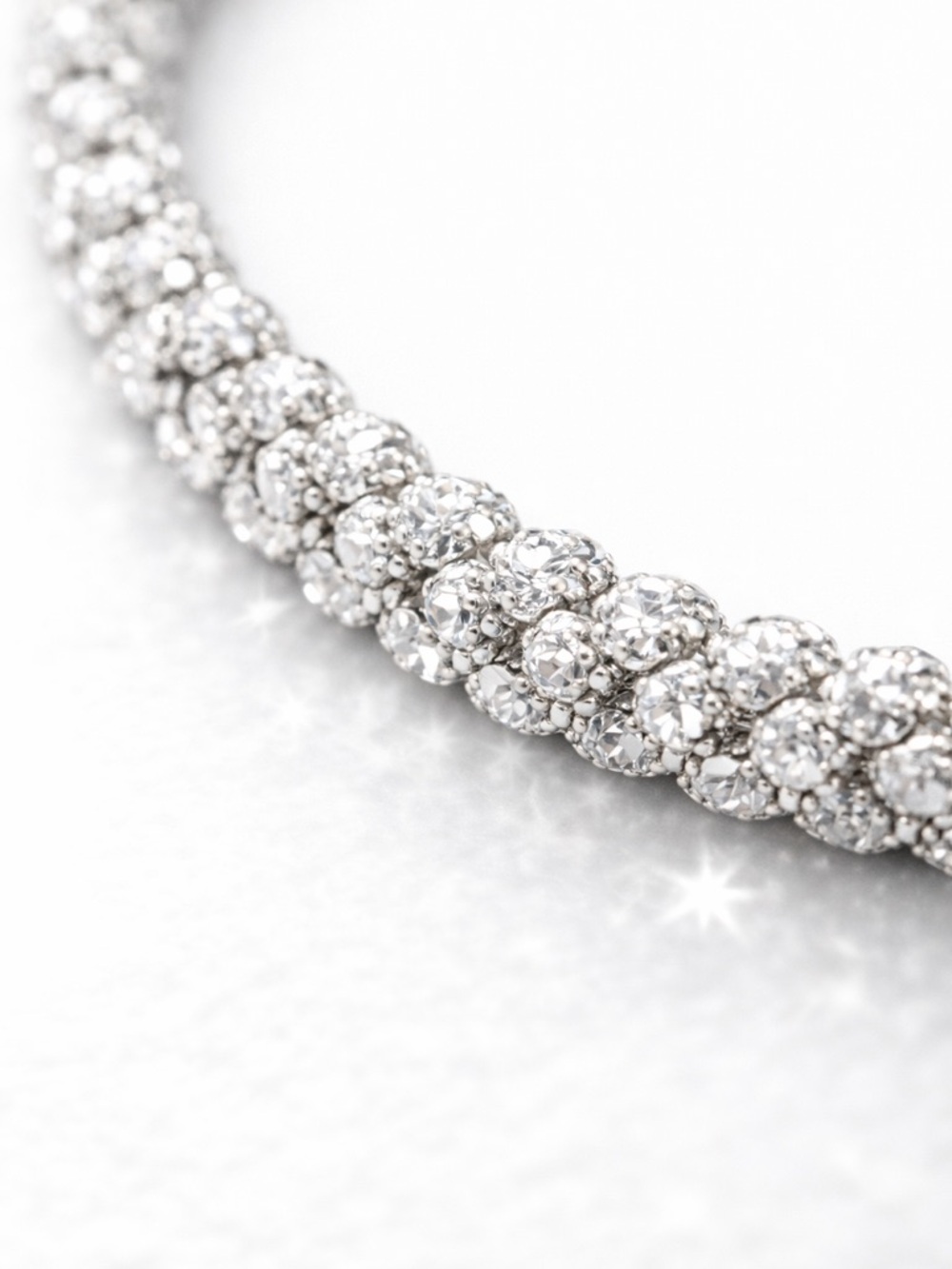 925 Italy IBB Sterling Silver Diamond Cut Sparkle Bracelet - Picture 6 of 7